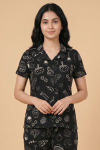 Zivame Knit Cotton Pyjama Set - Tap Shoe — thumbnail 4